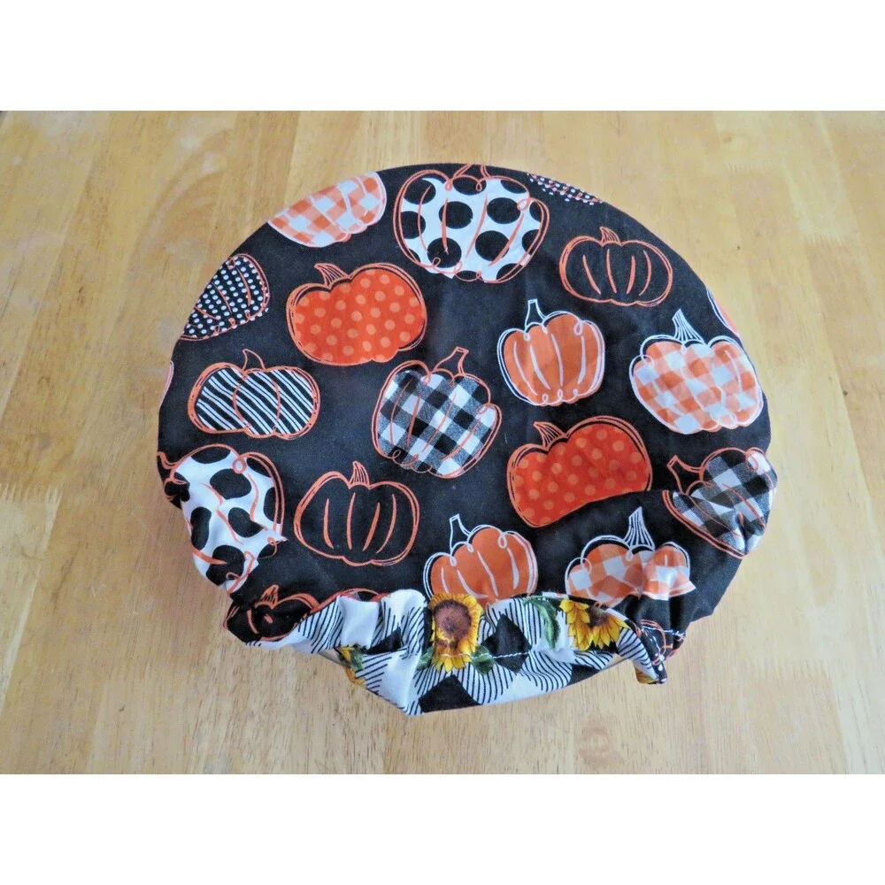 Kitchenaid Mixer Bowl Cover, Reversible Sunflowers and Pumpkins